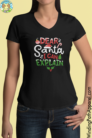 Dear Santa Unisex Short Sleeve V-Neck T-Shirt