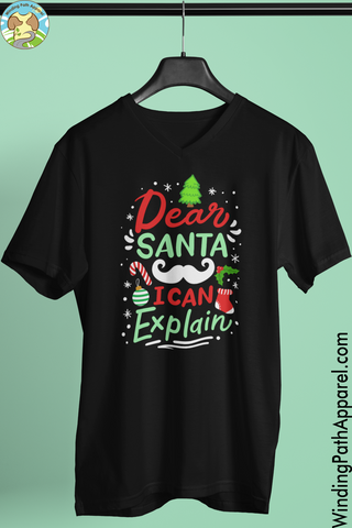 Dear Santa Unisex Short Sleeve V-Neck T-Shirt