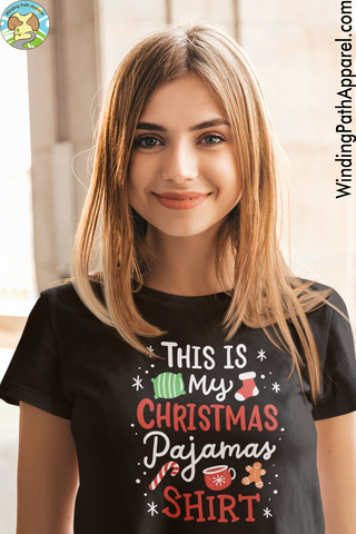 Christmas Pajama Youth Short Sleeve T-Shirt