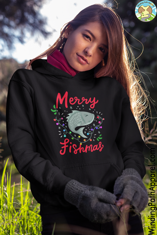 Merry Fishmas Unisex Hoodie