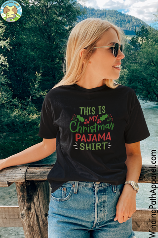 Christmas Pajama Youth Short Sleeve T-Shirt