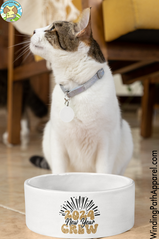 New Year Crew 2024 Pet bowl