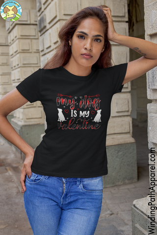 My Dog is my Valentine Youth Short Sleeve T-Shirt