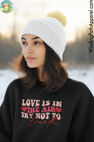 Love is in the Air Unisex eco sweatshirt