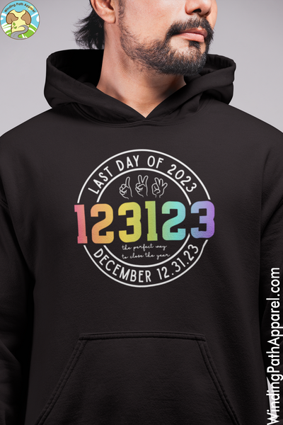 123123 Last Day of 2023 Unisex Hoodie