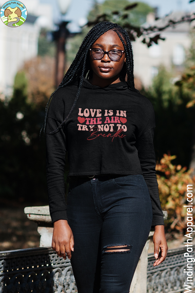 Love is in the Air Crop Hoodie