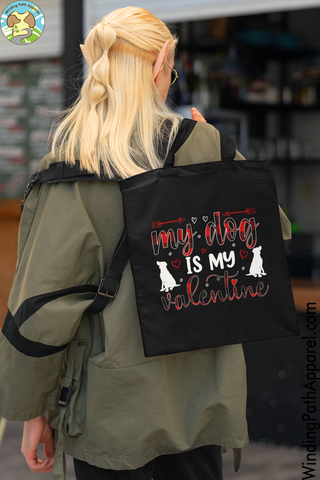 My Dog is my Valentine Eco Tote Bag