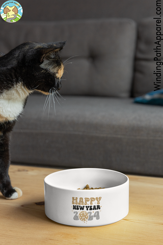 Happy New Year 2024 Pet bowl