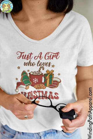 Christmas Unisex Short Sleeve V-Neck T-Shirt