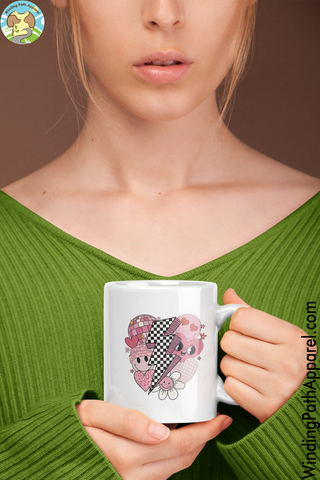Valentine White glossy mug