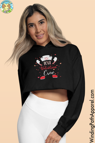 Valentines Crew Crop Hoodie