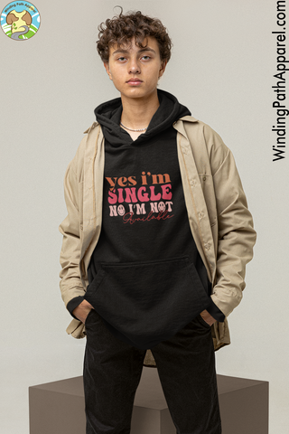 Yes I'm Single Youth heavy blend hoodie