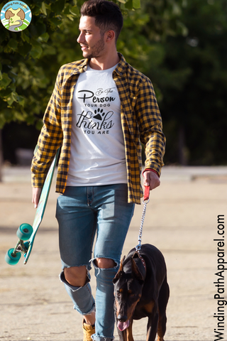 Be The Person Your Dog Thinks Short-Sleeve Unisex T-Shirt