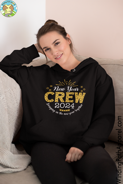 New Year Crew 2024 Premium eco hoodie