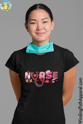 Nurse Valentine Youth Short Sleeve T-Shirt