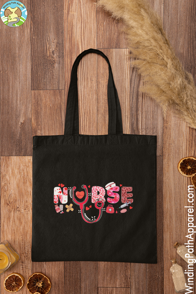 Nurse Valentine Eco Tote Bag