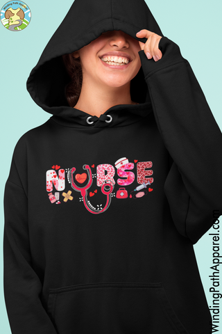 Nurse Valentine Unisex hoodie