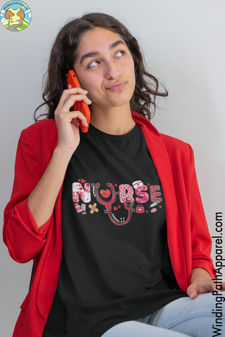 Nurse Valentine Unisex t-shirt