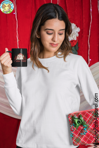 I Saw That Black Glossy Mug