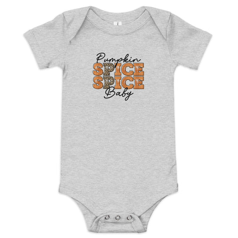 Pumpkin Spice Baby Baby short sleeve one piece