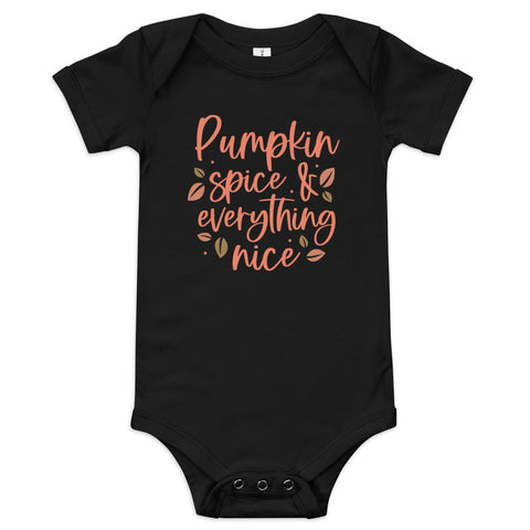 Pumpkin Spice Baby short sleeve one piece