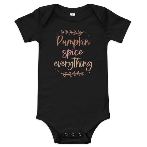 Pumpkin Spice Everything Baby short sleeve one piece