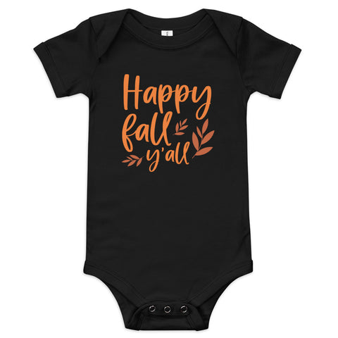 Happy Fall Baby short sleeve one piece