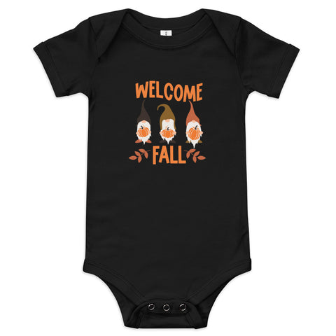 Welcome Fall Baby short sleeve one piece