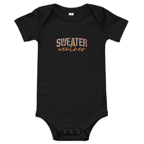 Sweater Weather Baby short sleeve one piece
