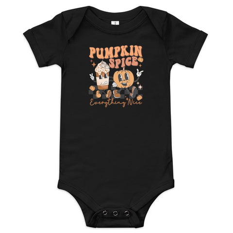 Pumpkin Spice Baby short sleeve one piece