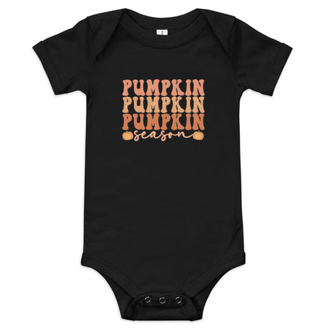 Pumpkin Season Baby short sleeve one piece