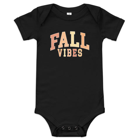 Fall Vibes Baby short sleeve one piece