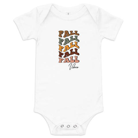 Fall Vibes Baby short sleeve one piece