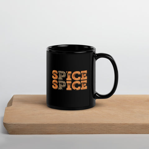 Pumpkin Spice Baby Black Glossy Mug
