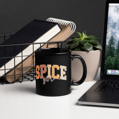 Spice Girl Black Glossy Mug