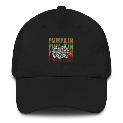 Pumpkin Leopard Dad hat