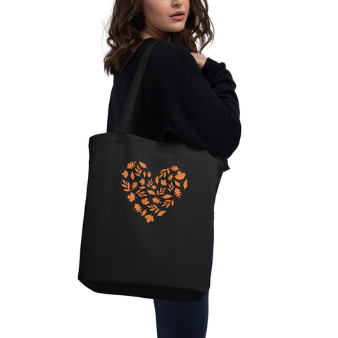 Fall Heart Eco Tote Bag