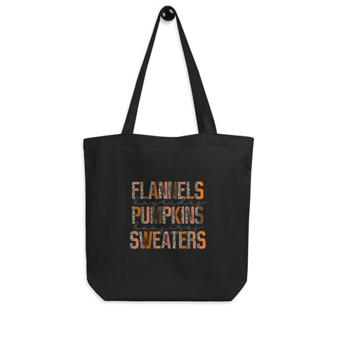 Flannels Pumpkins Eco Tote Bag