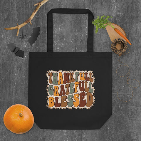 Thankfull Gratefull Blessed Eco Tote Bag