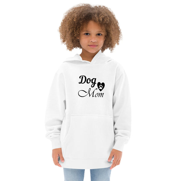 Dog Mom Kids fleece hoodie