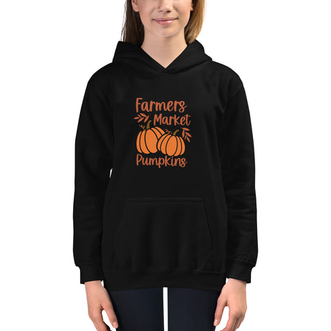 Farmers Market Pumpkins Kids Hoodie
