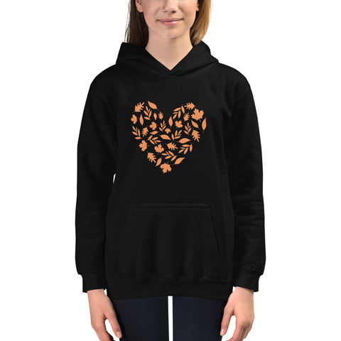 Fall Heart Kids Hoodie