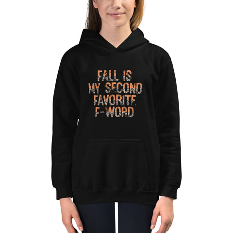 Fall is my Second Favorite Word Kids Hoodie