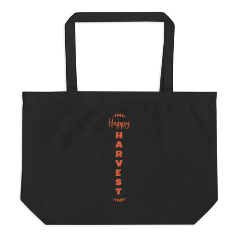 Happy Harvest Large organic tote bag
