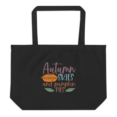 Autumn Skies Large organic tote bag