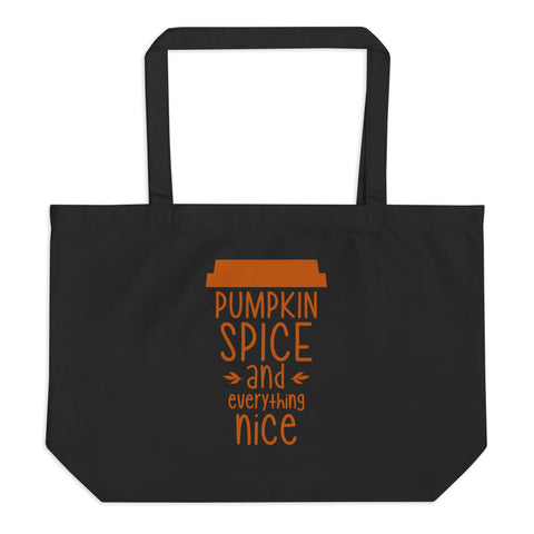 Pumpkin Spice Large organic tote bag