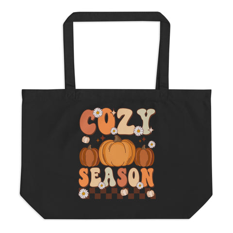 Cozy Season Large organic tote bag