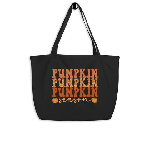 Pumpkin Season Large organic tote bag