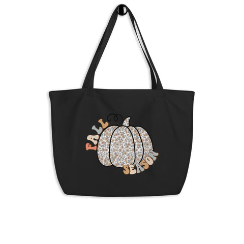 Fall Season Large organic tote bag
