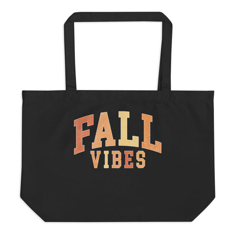 Fall Vibes Large organic tote bag